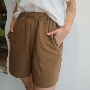 Le Bon Shoppe Tobacco Flared Basketball Shorts